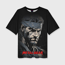 Женская футболка оверсайз Metal gear Venom Snake