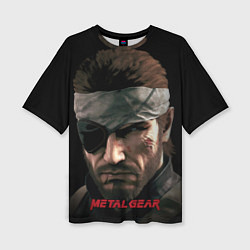 Женская футболка оверсайз Metal gear Venom Snake