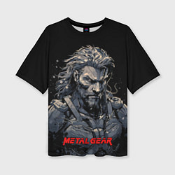 Футболка оверсайз женская Веном Снейк Metal gear, цвет: 3D-принт