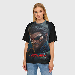 Футболка оверсайз женская Веном Снейк из игры Metal gear, цвет: 3D-принт — фото 2