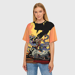 Футболка оверсайз женская Hades Загрей принц Подземного мира, цвет: 3D-принт — фото 2