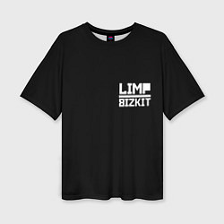 Женская футболка оверсайз Lim Bizkit logo