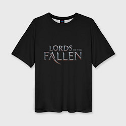 Женская футболка оверсайз Lord of the fallen logo