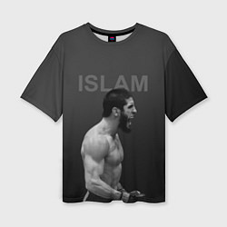 Женская футболка оверсайз Ислам Махачев - ММА