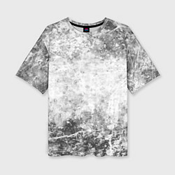 Футболка оверсайз женская Абстракция - серый ветер, цвет: 3D-принт