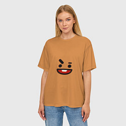 Футболка оверсайз женская BT21 Shooky, цвет: 3D-принт — фото 2