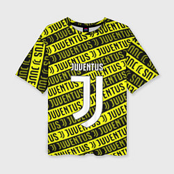 Футболка оверсайз женская Juventus pattern fc, цвет: 3D-принт