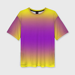 Футболка оверсайз женская Градиент текстура абстракция, цвет: 3D-принт
