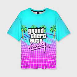 Женская футболка оверсайз Vice city tropic collection