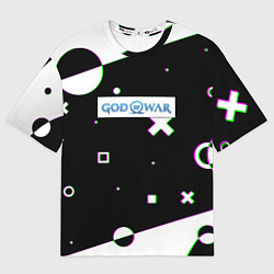 Футболка оверсайз женская God of war game patten, цвет: 3D-принт