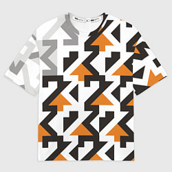 Футболка оверсайз женская Паттерн-23, цвет: 3D-принт