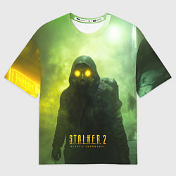 Футболка оверсайз женская Stalker 2 ядовитый дым, цвет: 3D-принт