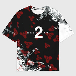 Футболка оверсайз женская Destiny 2 logo game, цвет: 3D-принт