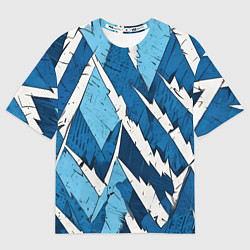 Футболка оверсайз женская Геометрический камуфляж, цвет: 3D-принт