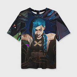 Женская футболка оверсайз Unhappy Jinx