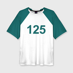 Футболка оверсайз женская Игра в кальмара 125, цвет: 3D-принт