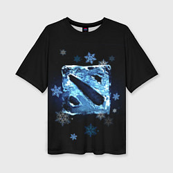 Футболка оверсайз женская Dota 2 - ice, цвет: 3D-принт
