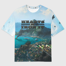 Футболка оверсайз женская Hearts of Iron trial of allegiance, цвет: 3D-принт