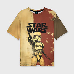 Футболка оверсайз женская Звездные войны - клон, цвет: 3D-принт