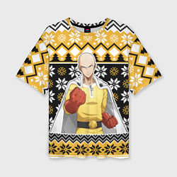 Женская футболка оверсайз One-Punch Man sweater