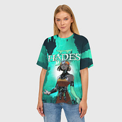 Футболка оверсайз женская Мелиноя в подземелье - Hades 2, цвет: 3D-принт — фото 2