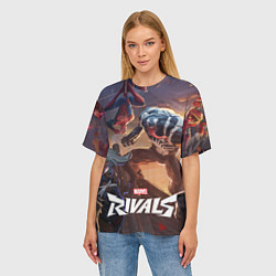 Футболка оверсайз женская Персонажи Marvel rivals, цвет: 3D-принт — фото 2