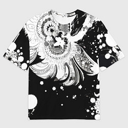 Футболка оверсайз женская Абстрактная экспрессивная композиция, цвет: 3D-принт