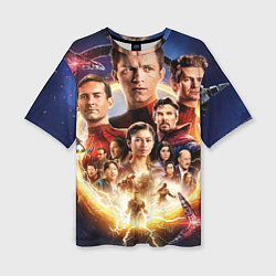 Футболка оверсайз женская Персонажи Человек паук нет пути домой, цвет: 3D-принт