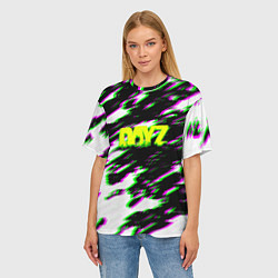 Футболка оверсайз женская Dayz кислотные краски, цвет: 3D-принт — фото 2