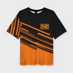 Футболка оверсайз женская PUBG geometry line, цвет: 3D-принт