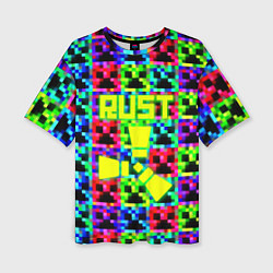 Футболка оверсайз женская Minecraft x rust, цвет: 3D-принт
