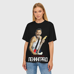 Футболка оверсайз женская Leningrad group - Sergey, цвет: 3D-принт — фото 2