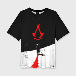 Футболка оверсайз женская Assassins creed shadows - самурай, цвет: 3D-принт