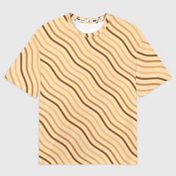 Женская футболка оверсайз Мягкие волны