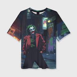 Футболка оверсайз женская Джокер в широких штанах, цвет: 3D-принт