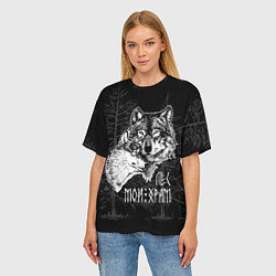 Футболка оверсайз женская Лес - мой храм, цвет: 3D-принт — фото 2