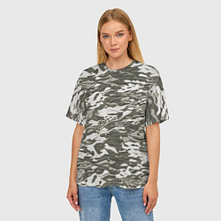 Футболка оверсайз женская Фактурный камуфляж, цвет: 3D-принт — фото 2