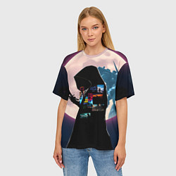 Футболка оверсайз женская Для любителя аниме, цвет: 3D-принт — фото 2