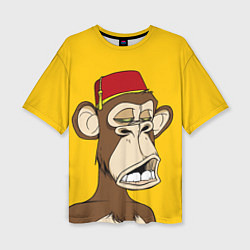 Футболка оверсайз женская NFT ape monkey, цвет: 3D-принт
