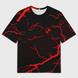 Футболка оверсайз женская BMW storm red color, цвет: 3D-принт