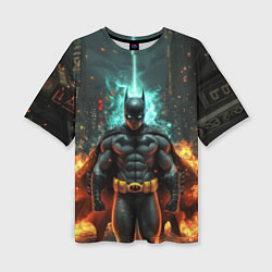 Футболка оверсайз женская Бэтмен эпик, цвет: 3D-принт