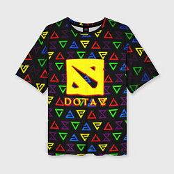 Футболка оверсайз женская Dota pattern witcher, цвет: 3D-принт