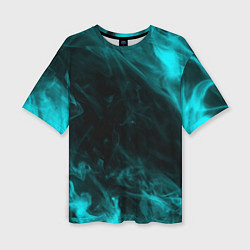 Футболка оверсайз женская Neon smoke, цвет: 3D-принт
