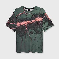 Футболка оверсайз женская Гранж потертая текстура, цвет: 3D-принт