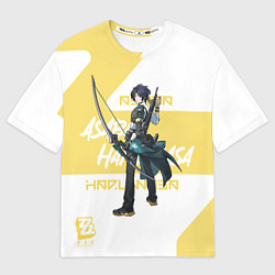 Женская футболка оверсайз Асаба Харумаса - ZZZ