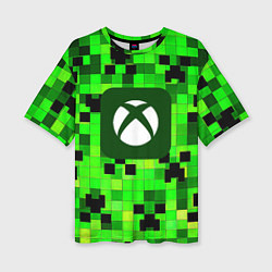 Женская футболка оверсайз Minecraft xbox