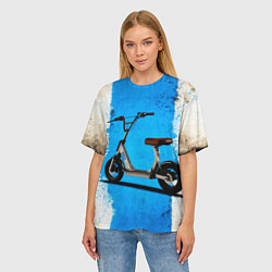 Футболка оверсайз женская Самокат с сиденьем, цвет: 3D-принт — фото 2