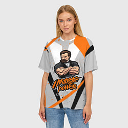 Футболка оверсайз женская Сила нигилизма Фридрих Ницше, цвет: 3D-принт — фото 2