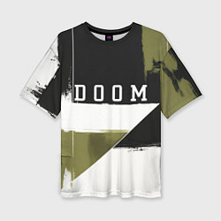 Футболка оверсайз женская Doom The Dark Ages, цвет: 3D-принт