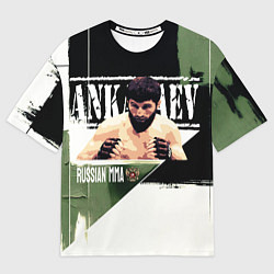 Футболка оверсайз женская Магомед Анкалаев боец ММА, цвет: 3D-принт